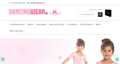 Desktop Screenshot of dancingwear.co.uk